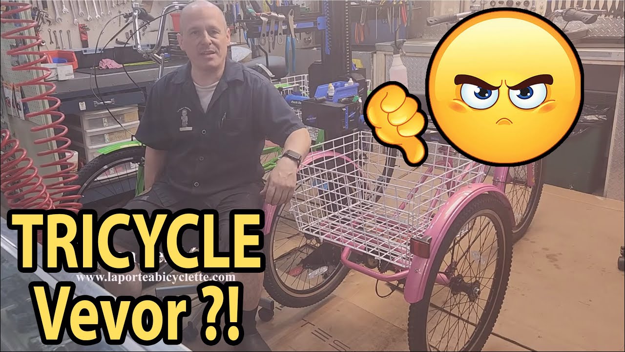 Assemblage mise au point tricycles Amazon & opinions du technicien