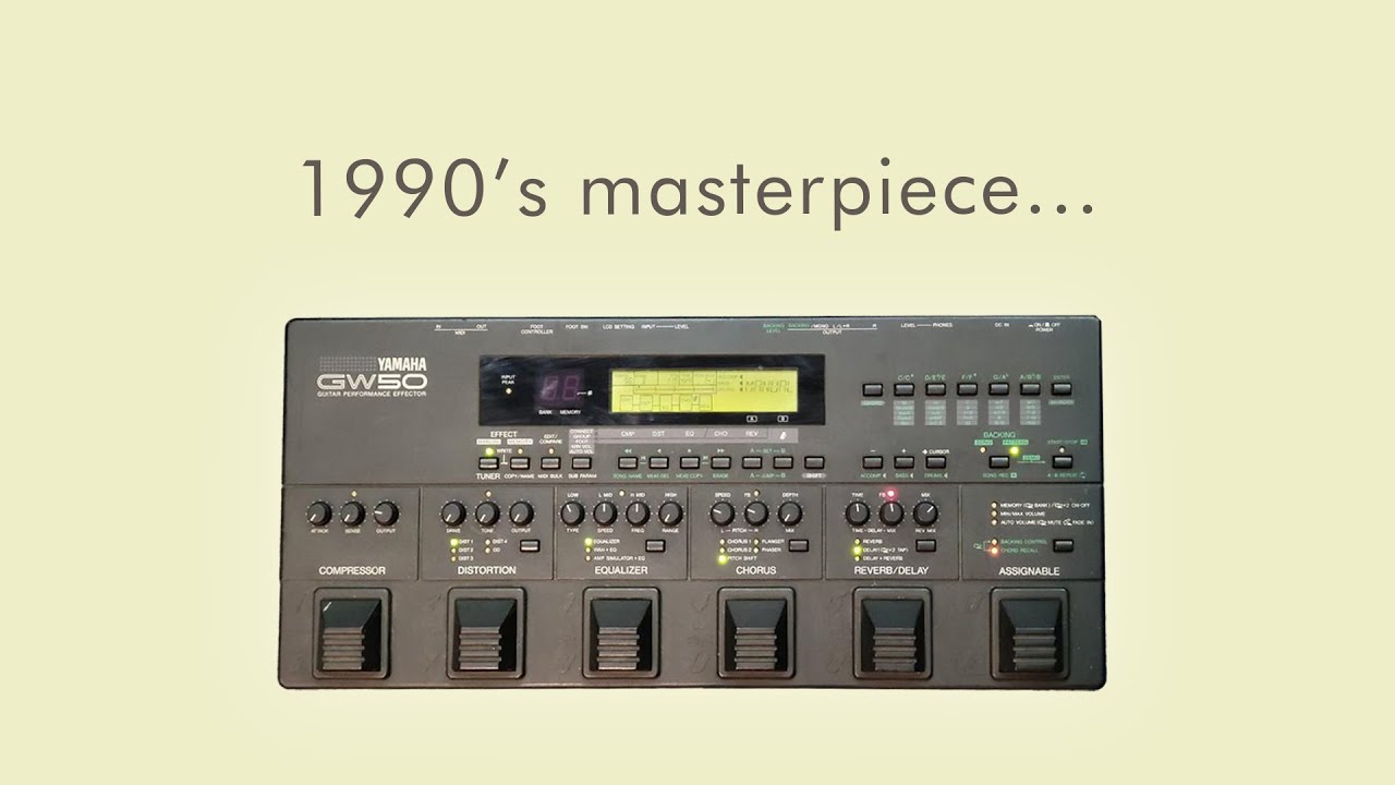 Yamaha GW50 — шедевр мультиэффектов 1990-х годов