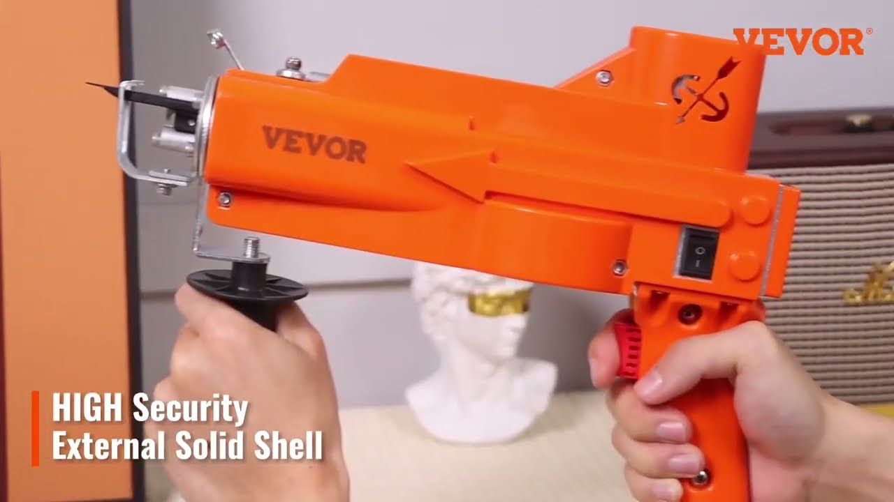 VEVOR Electric Carpet Tufting Machine: DIY Rugs with Cut & Loop Pile, Fast & Easy!
