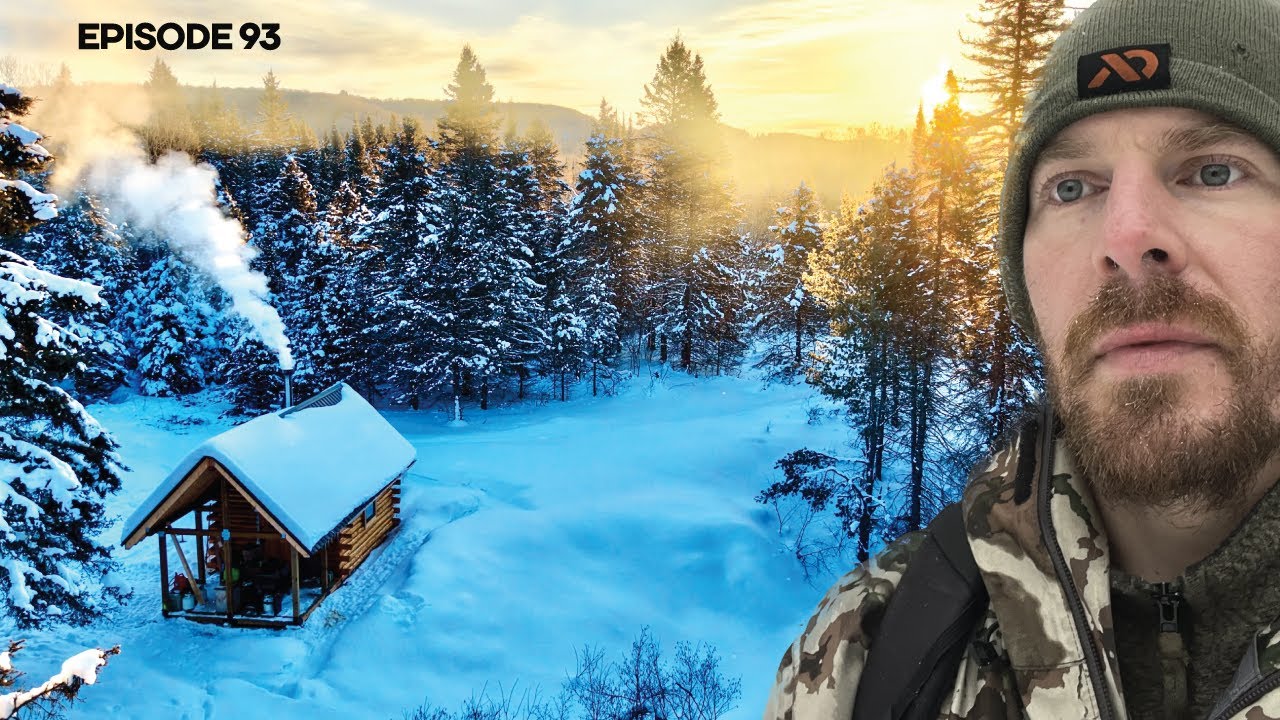 Log Outhouse Walls + Roof, Ice Fishing |EP93| Log Cabin Build on Off-Grid Homestead