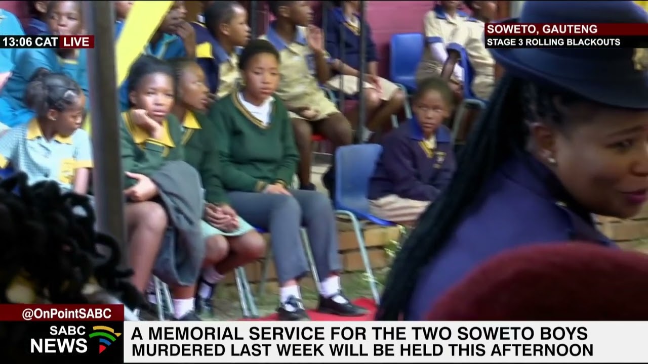 A memorial service for two Soweto boys murdered last week to be held this afternoon