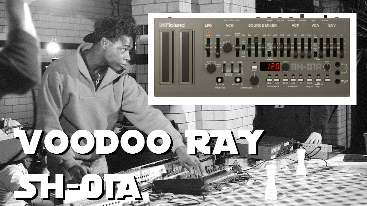 ROLAND SH-01A Voodoo Ray Original TONE and Pattern ( SH101 ) - A Guy Called Gerald Tutorial