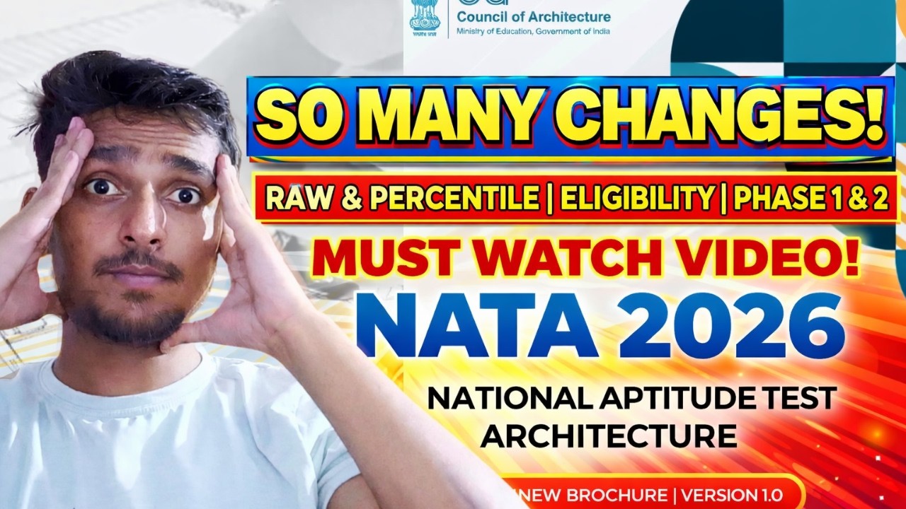 Major changes you should know to avoid any trouble in NATA 2026 | Must watch video for evry aspirant