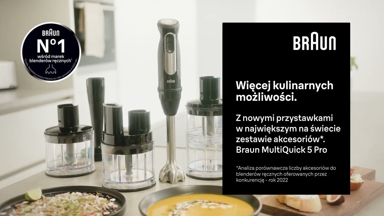 NOWOŚĆ! Blender ręczny Braun MultiQuick 5 Pro &ndash; jeszcze więcej kulinarnych możliwości