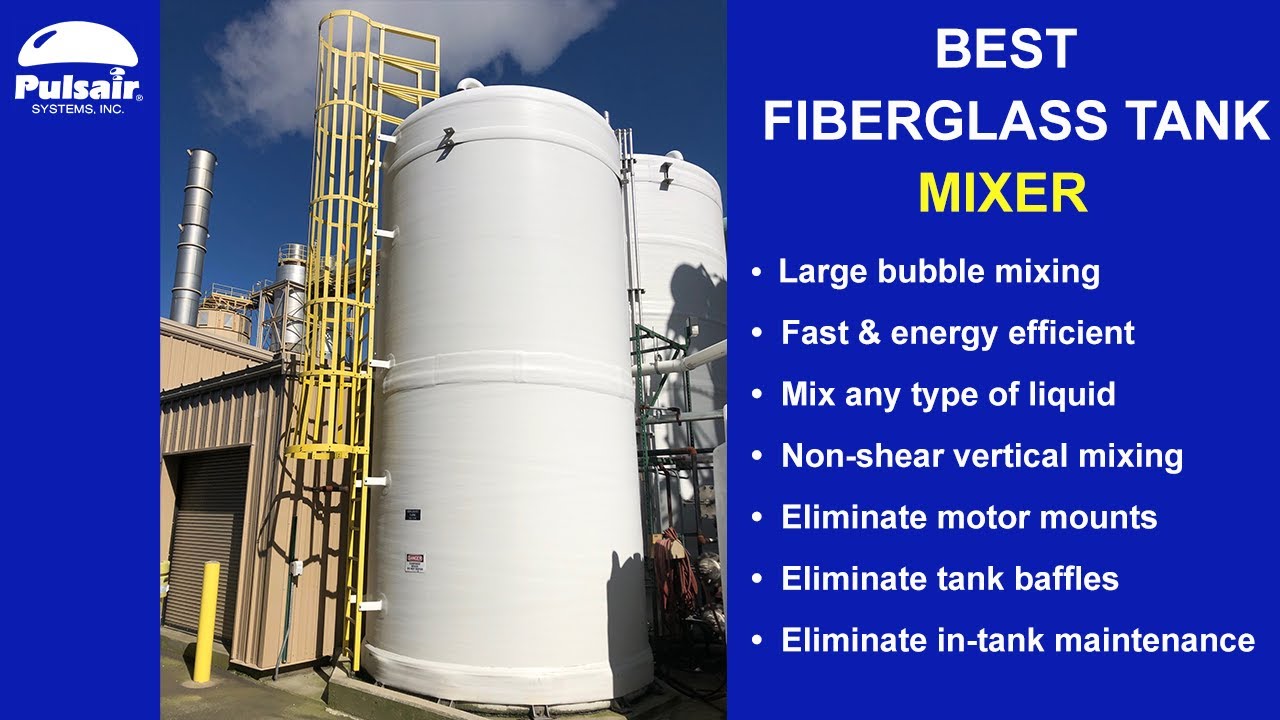 Fiberglass FRP Tank Mixing | Pulsair Systems