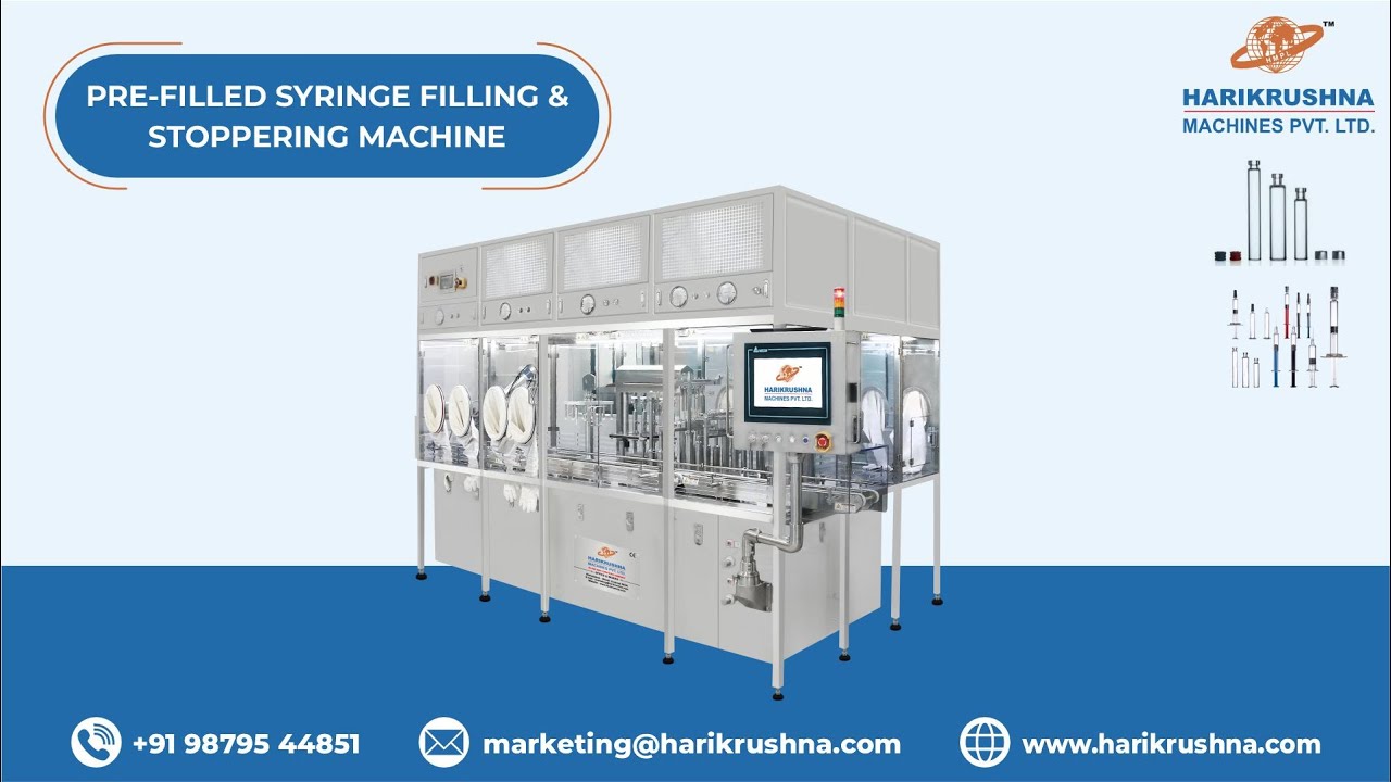 Pre-Fill Syringe Filling & Stoppering Machine || Manufacturer & Exporter of Pharma Machines