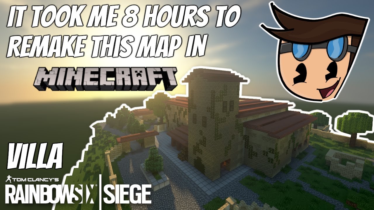 I SPENT 8 HOURS REMAKING VILLA FROM RAINBOW SIX SIEGE IN MINECRAFT 1.16! | Timelapse