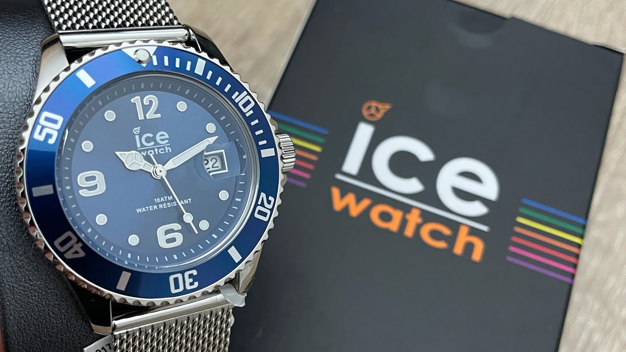 Ice-Watch Quartz Blue Dial Stainless Steel Mesh Men’s Watch 017667 (Unboxing) @UnboxWatches