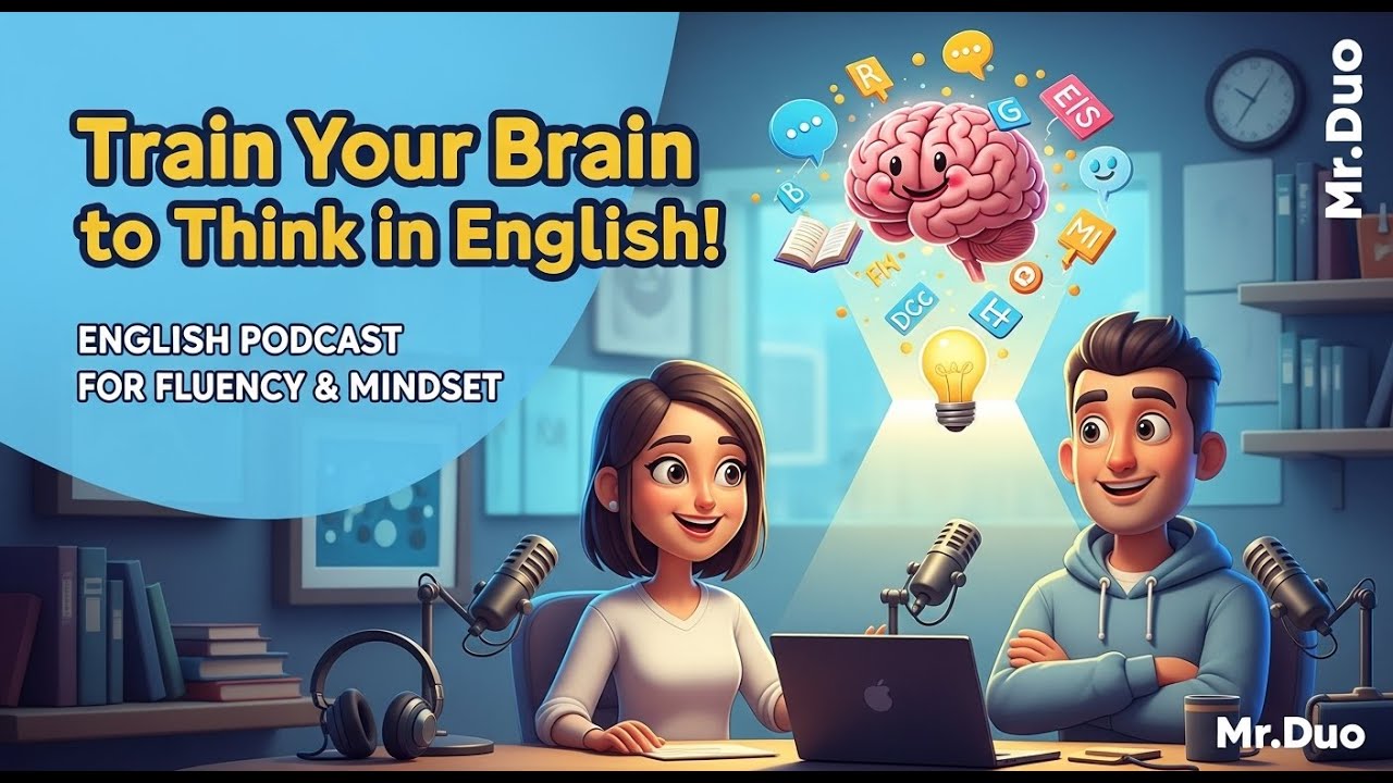 How To Make Your Brain Think in English | English Podcast for Fluency & Mindset