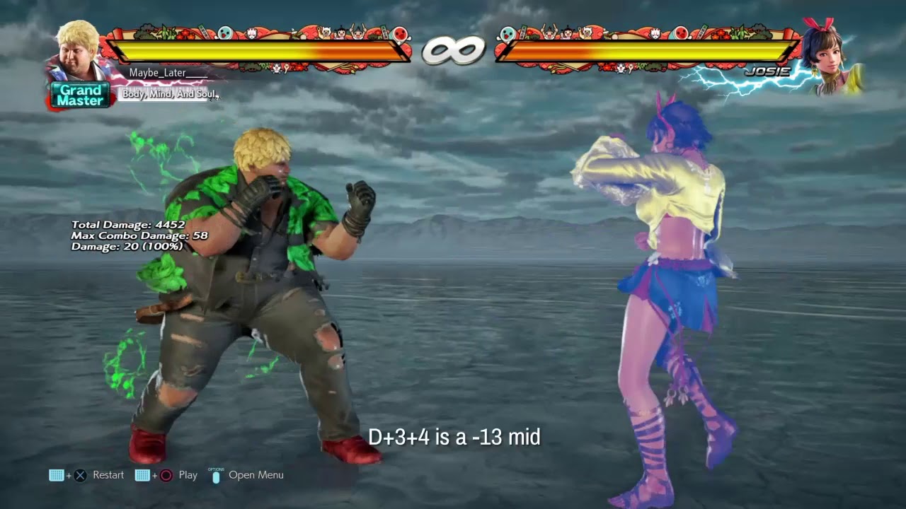 Punishment guide for Tekken 7: Josie