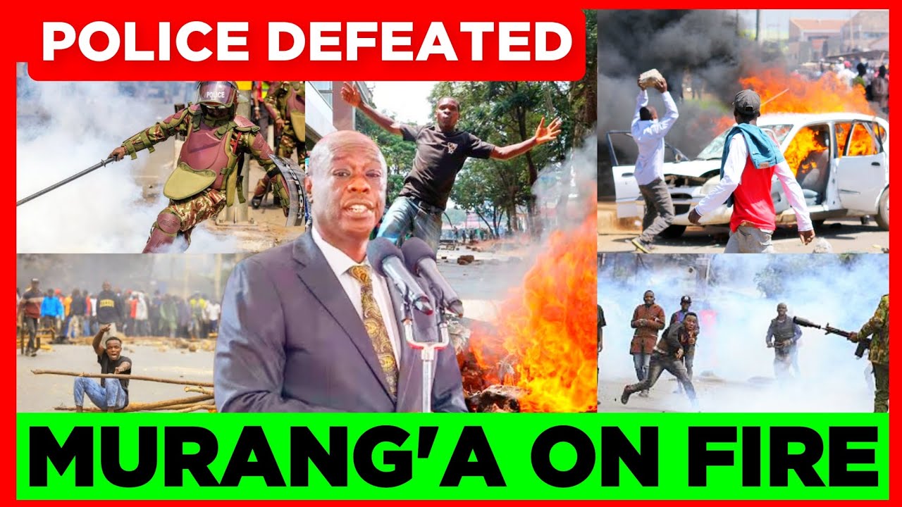 Ruto Kwisha! Police Runs away as Gachagua and his team Storms Murang'a County Today