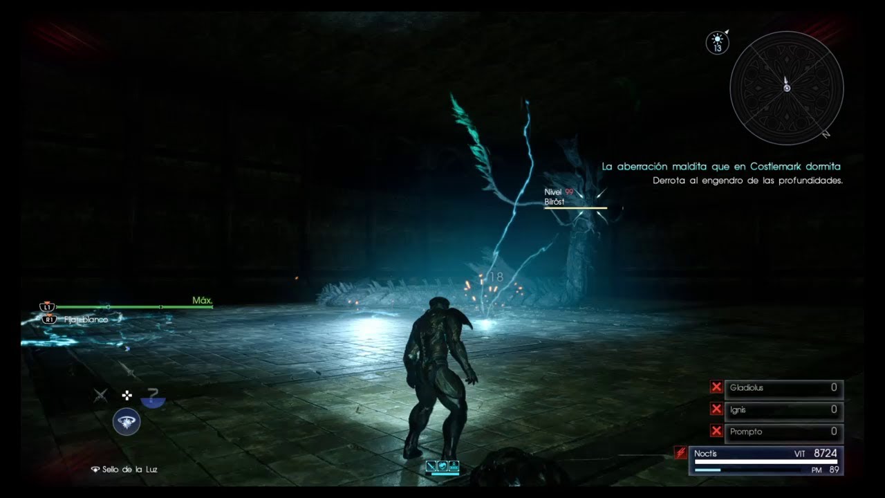 FINAL FANTASY XV LA ABERRACION MALDITA QUE EN COSTLEMARK DORMITA  " JEFE FINAL BILROST "