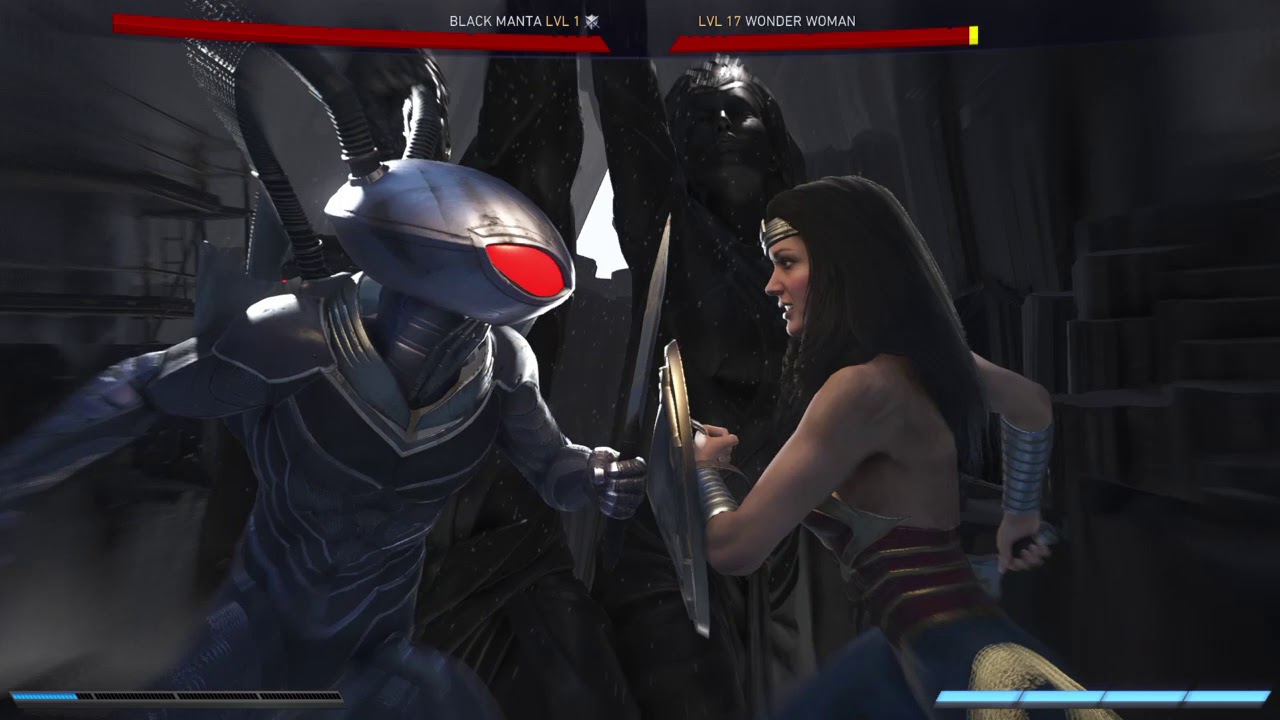 Injustice 2 Black Manta vs Wonder Woman