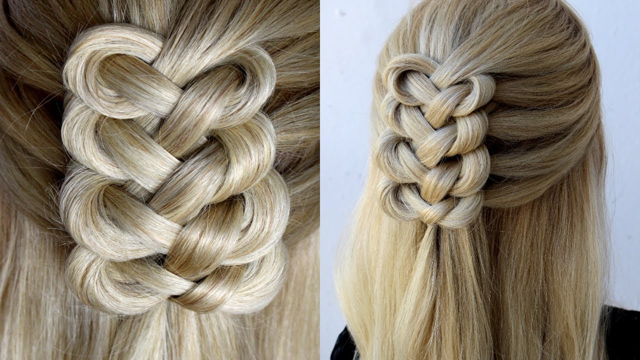 Knot Loop Braid Half Up | EASY hairstyle for wedding and party | trending hairstyle | updo hairstyle