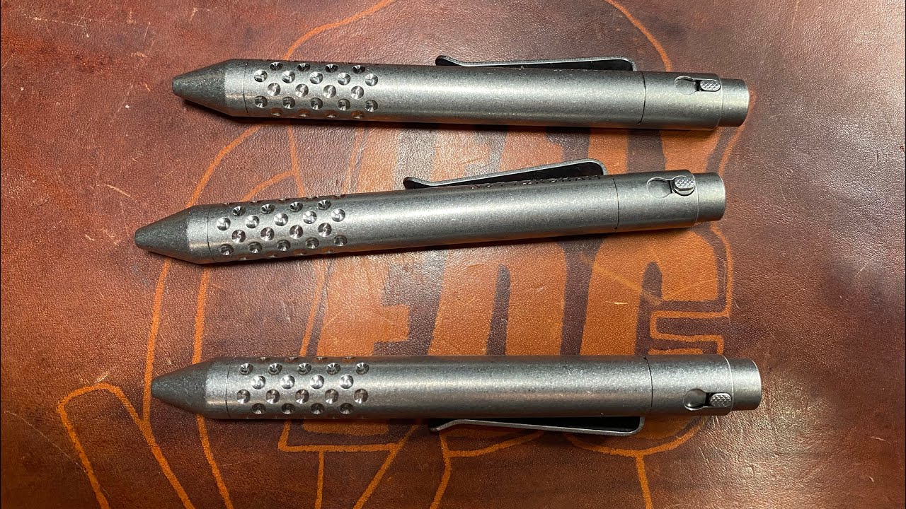 Nottingham Tactical Ti Button Pens