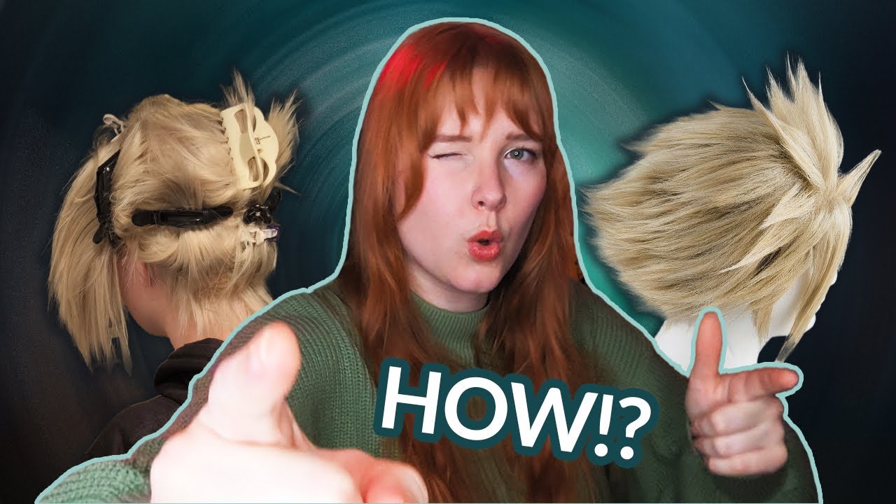 How I made my Cloud wig, all the steps and tips and tricks