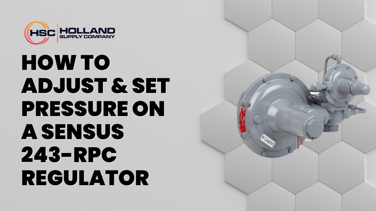 How to Adjust & Set Pressure on a Sensus 243-RPC