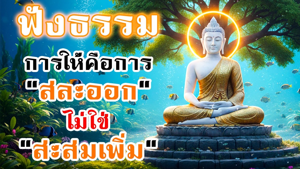 การให้คือ การสละออก ไม่ใช่ การสะสมเพิ่ม  | ฟังธรรม ทำจิตสงบ  ชีวิตดีขึ้น