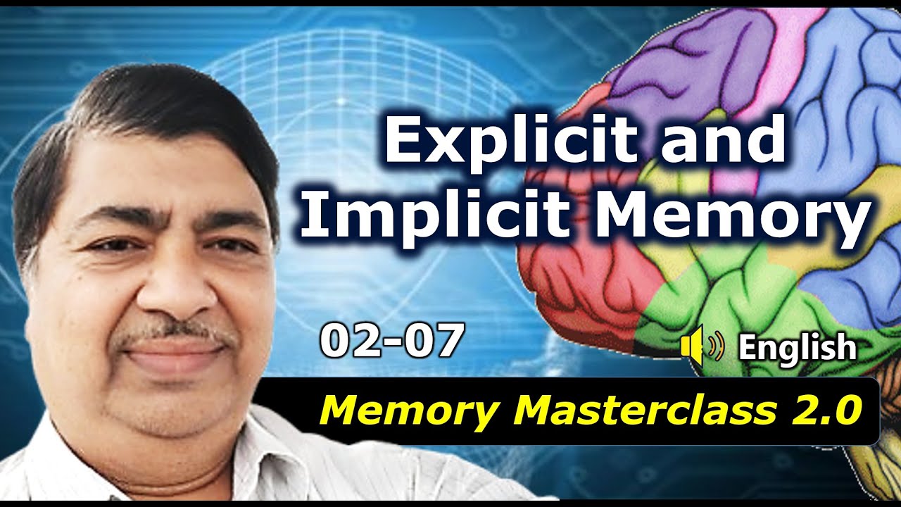 [02-07] Explicit vs Implicit Memory | Episodic, Semantic, Procedural Memory Explained in Simple Way
