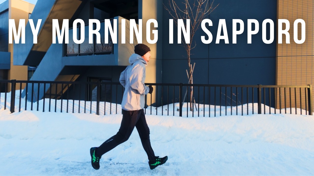 Starting my day in Sapporo | Running, breakfast, and work