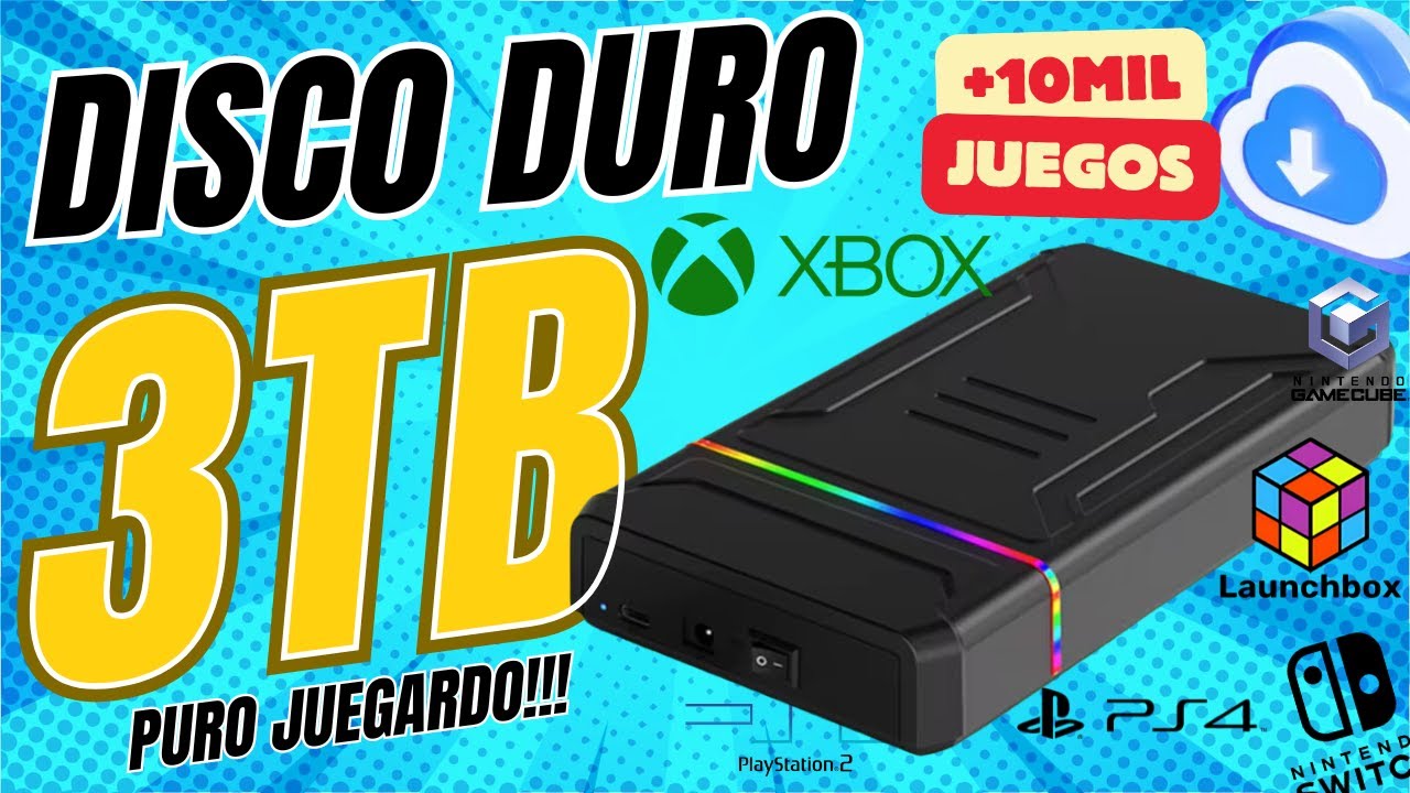 Transforma Tu Pc En Una Consola Gamer Increíble Con Este Disco Duro JM De 3tb!!!
