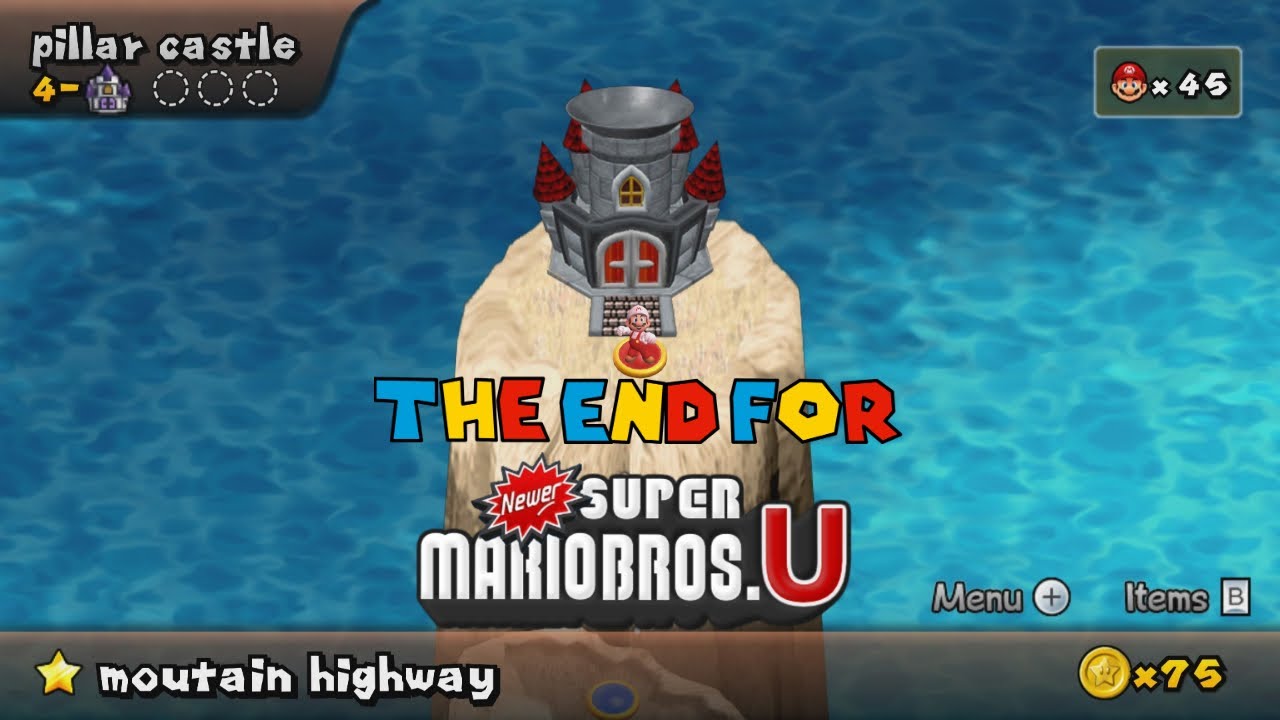 The End For Newer Super Mario Bros U #5 Walkthrough 100%