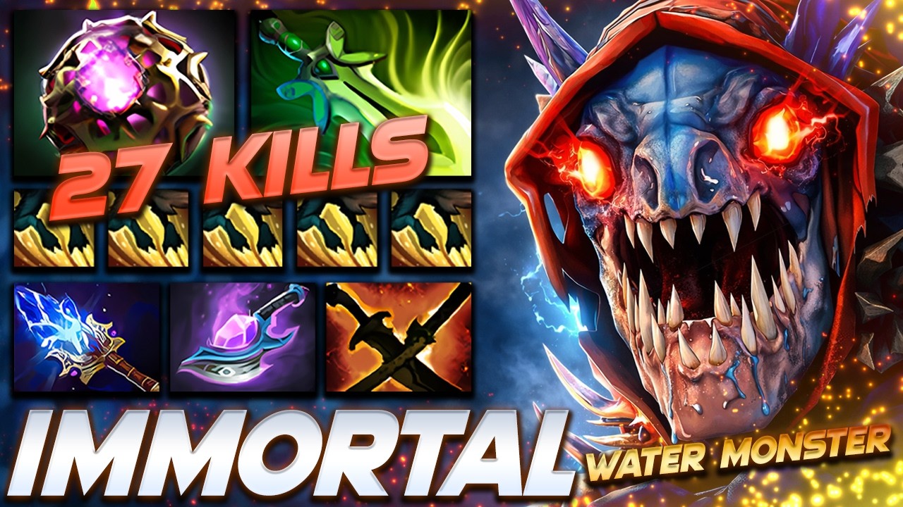 Slark Immortal Water Monster - Dota 2 Pro Gameplay [Watch & Learn]