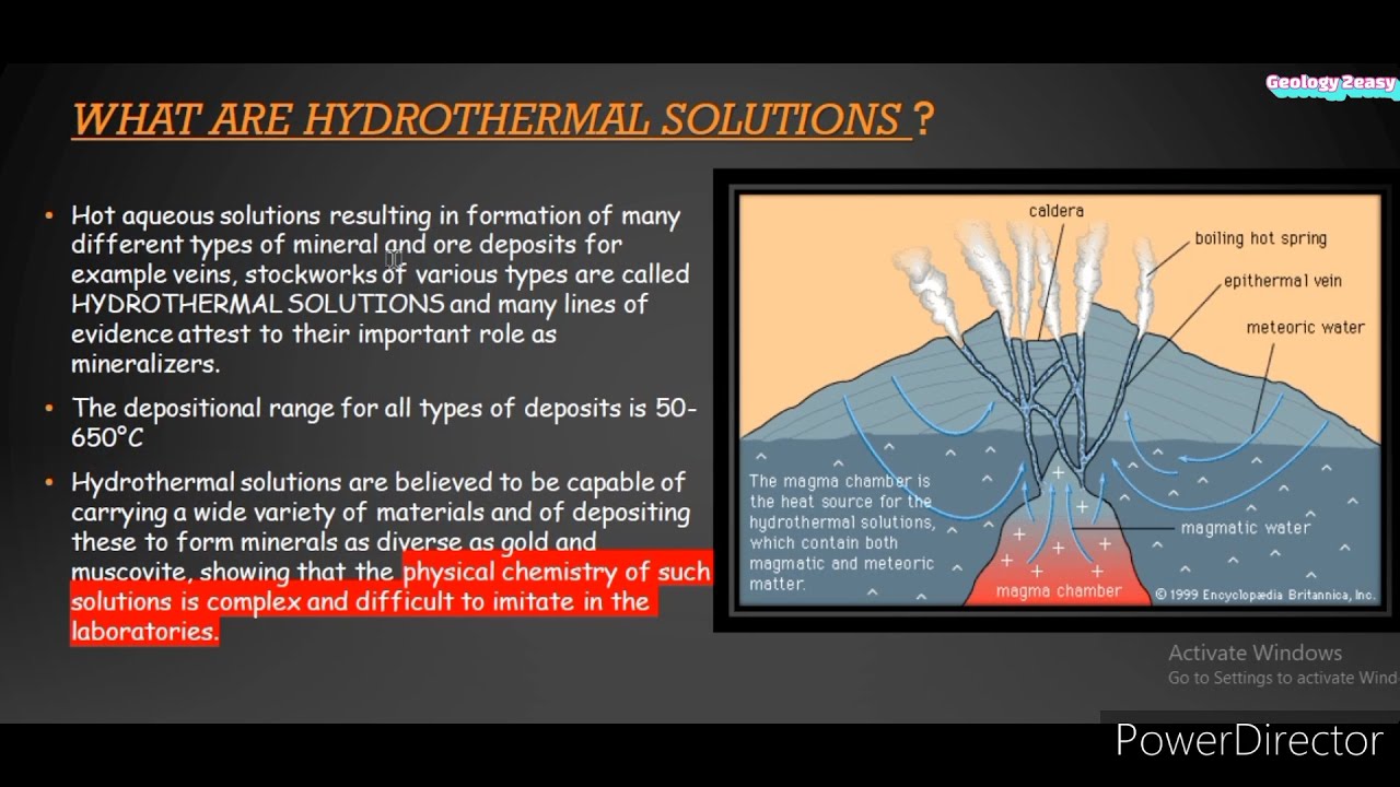what are HYDROTHERMAL SOLUTIONS? in hindi part 1