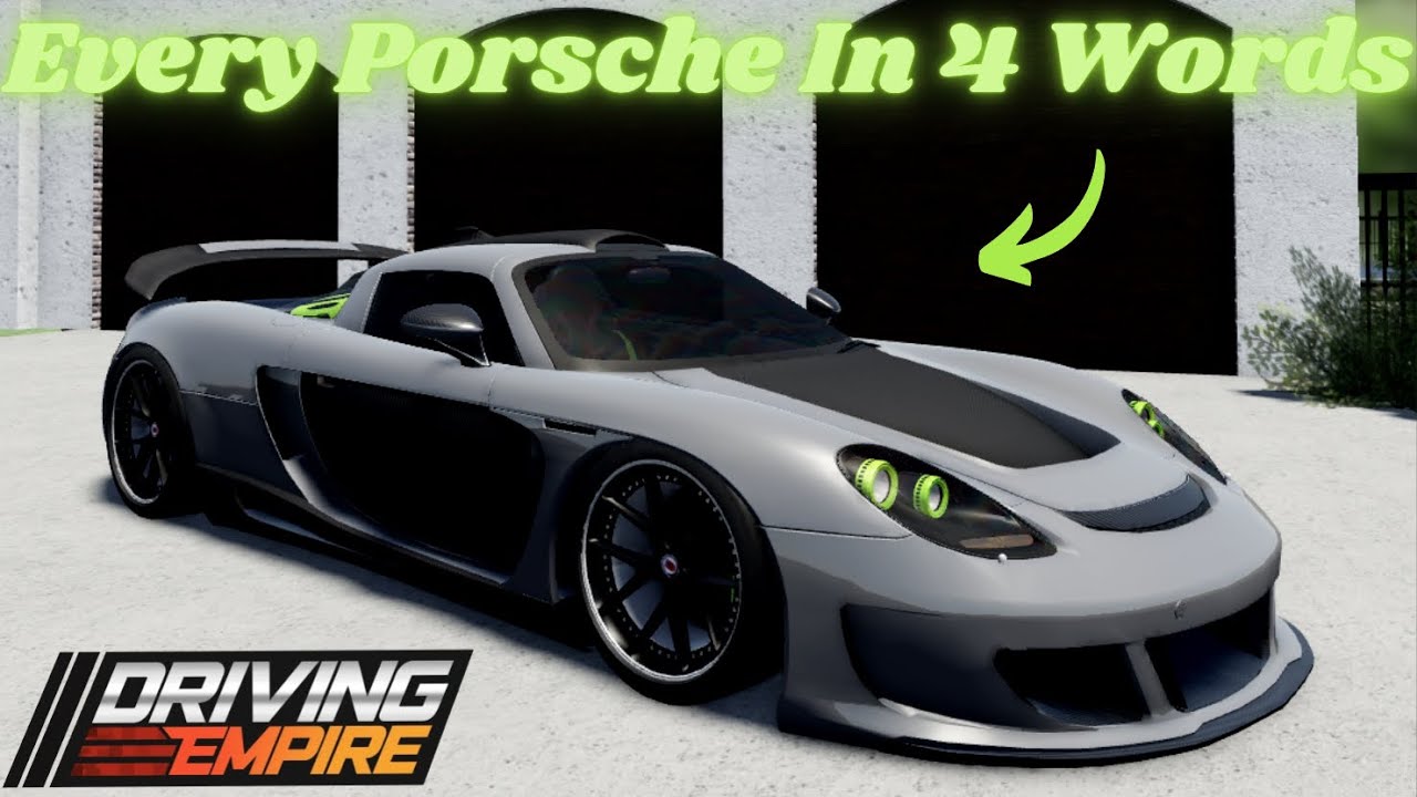 Every Porsche In 4 words! | Driving Empire