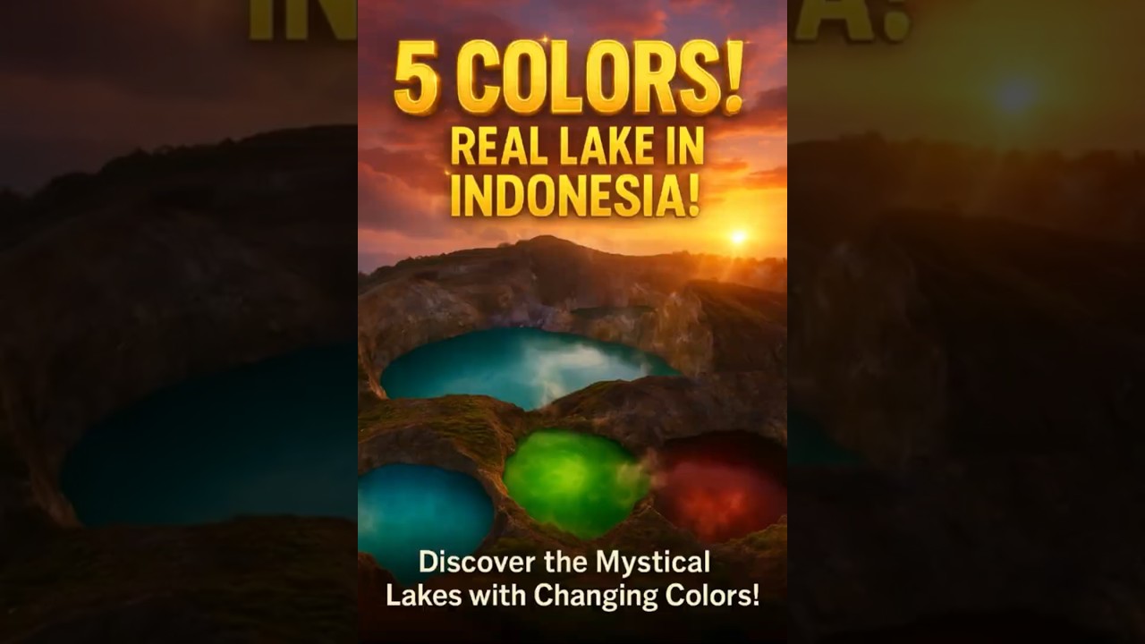 A Lake of Five Colors?! The Secret Behind Lake Kelimutu in Indonesia!