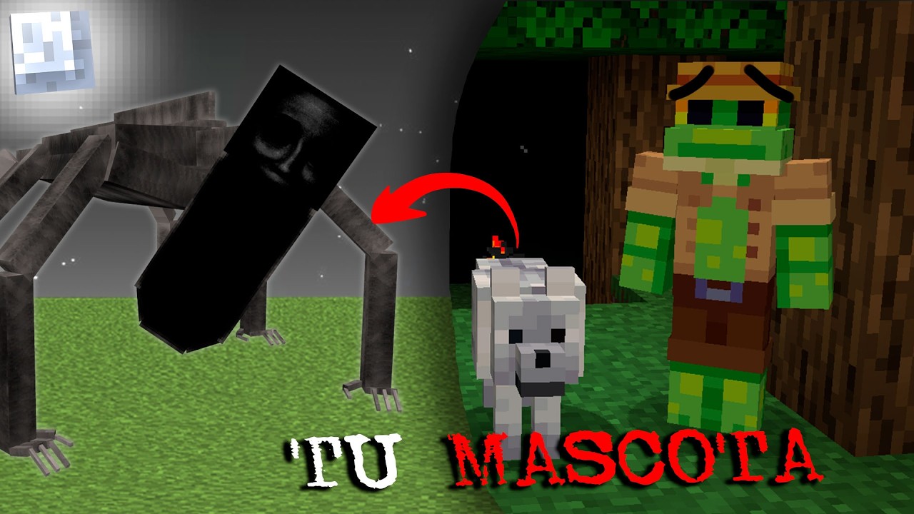 Nunca adoptes a este lobo M∆LDITO en minecraft o si no… | creepypasta historia