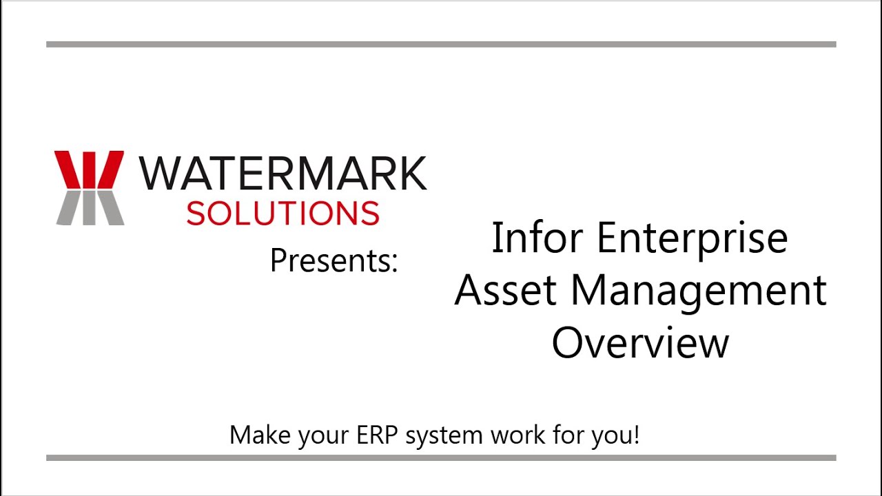 Infor EAM Overview Video