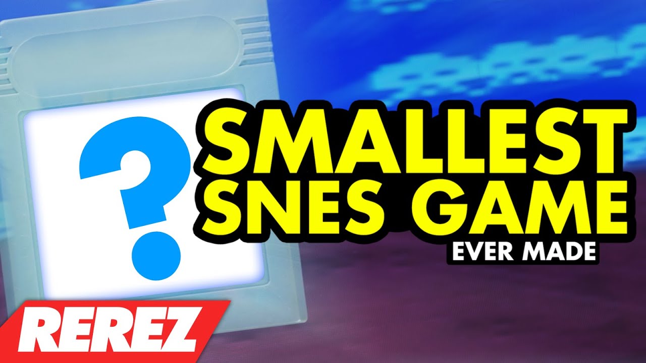 Smallest SNES Game Ever Made! (Space Invaders) - Rare Obscure or Retro - Rerez