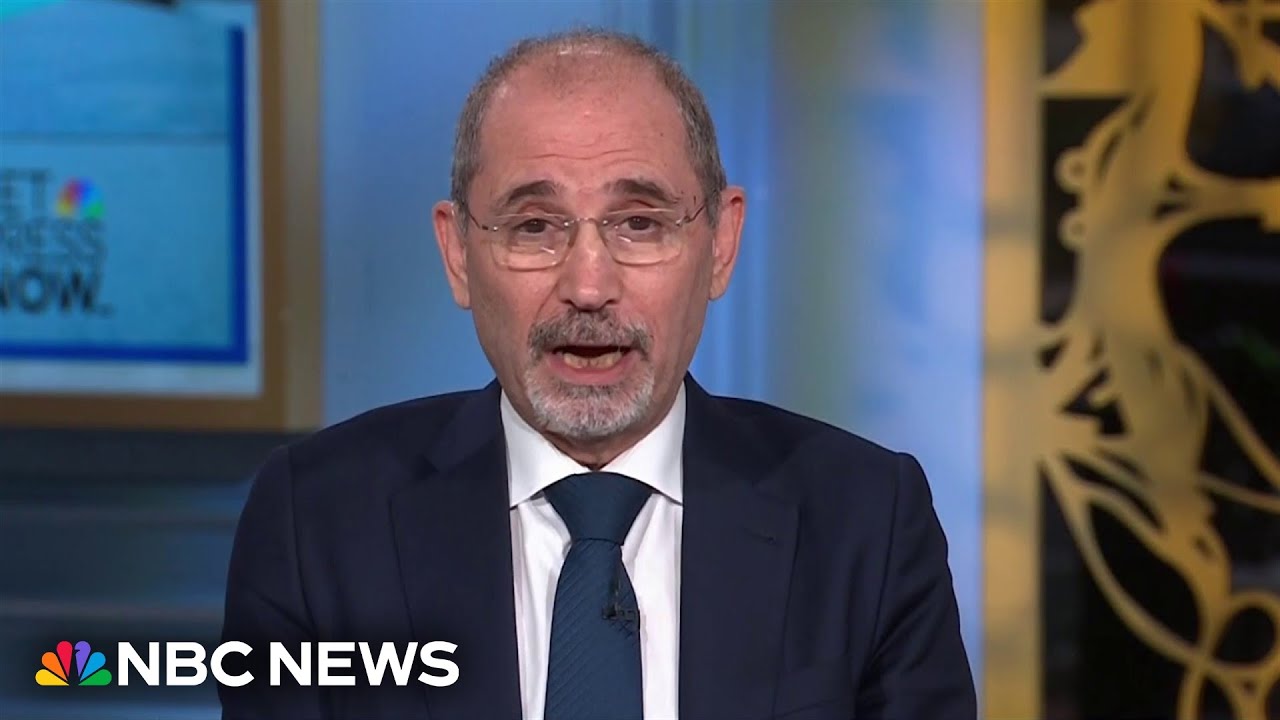 War with Hamas is about Israel 'emptying Gaza of its population,' Jordanian foreign minister says