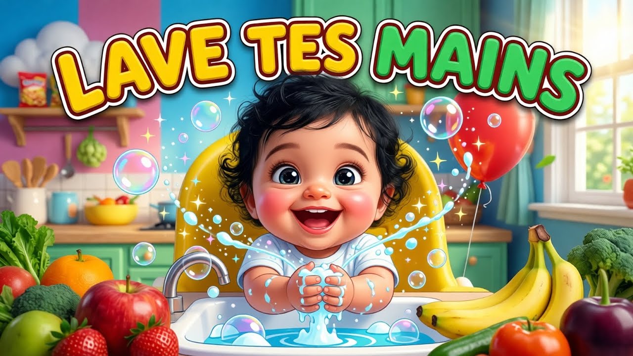 Chanson pour se laver les mains | Comptine enfants | Hygiène enfants