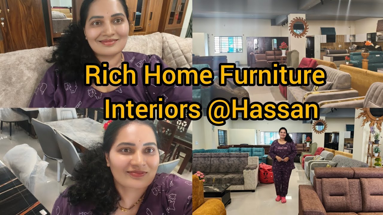 Rich Home Furniture and Interiors Hassan|Best furniture shop@Hassan#furniture #shopping#shoppingvlog
