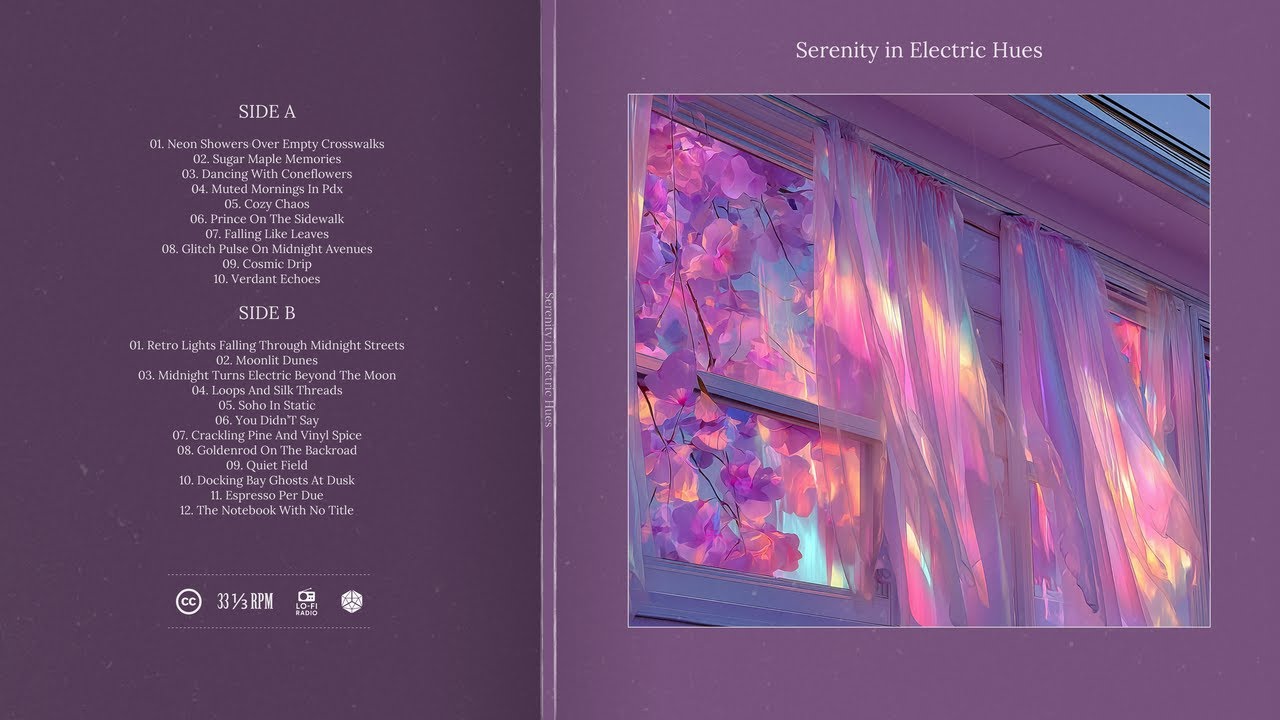 Serenity in Electric Hues Vinyl | Kat Records Presents Neon Echoes & Whispered Dreams (ambient cut)