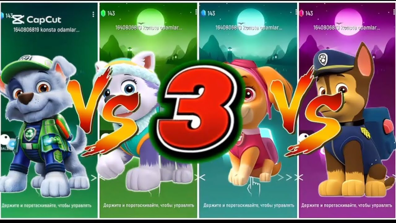 Funny_TelisHop paw patrol coffen dance follow me 100k