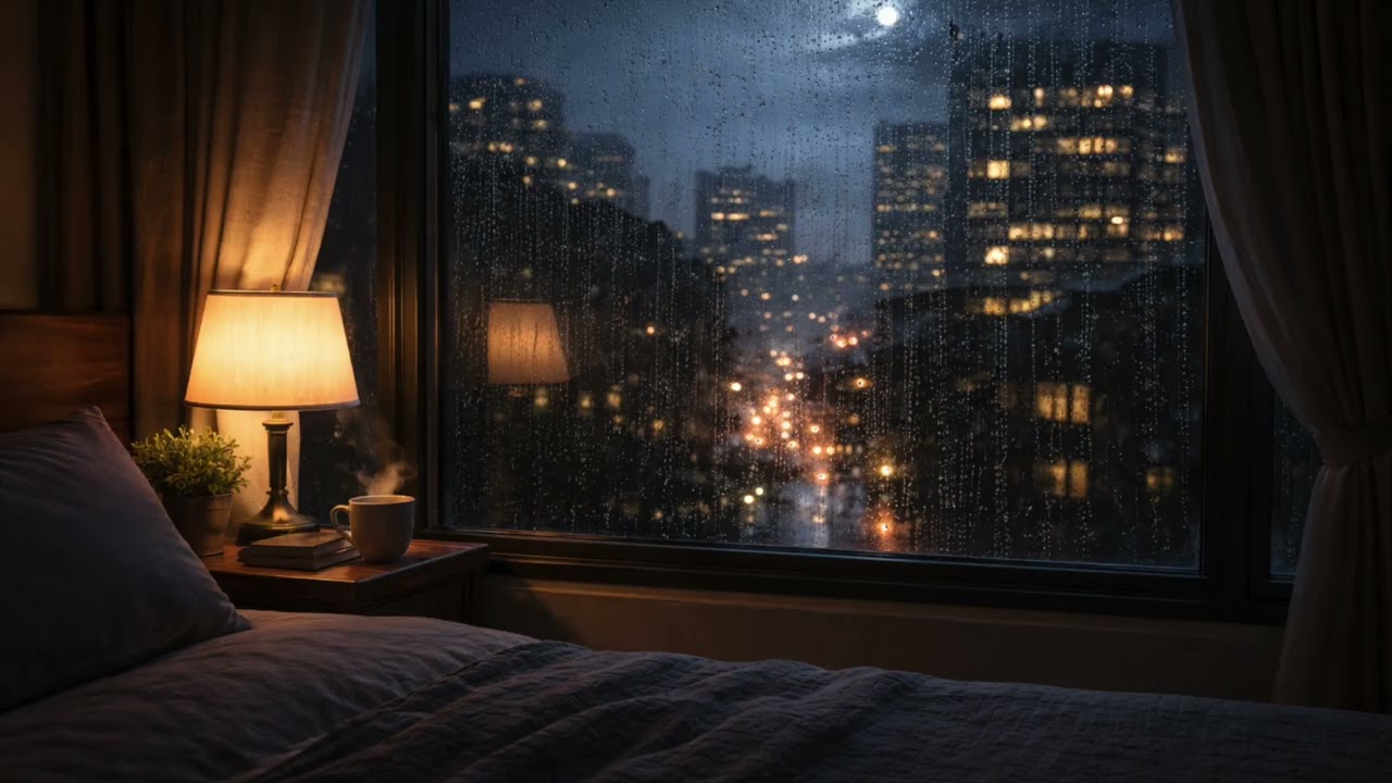 Deep Night Rain in a Quiet Apartment