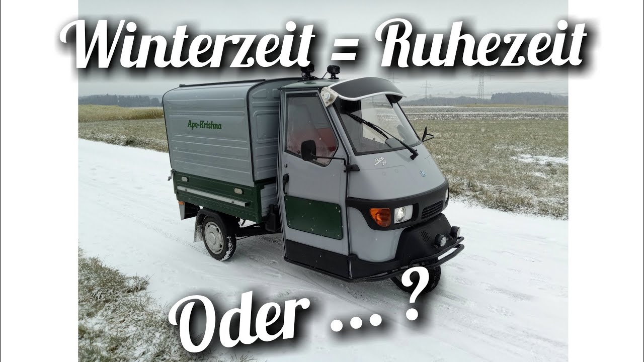 Im Winter an der Ape schrauben ?! 🤔