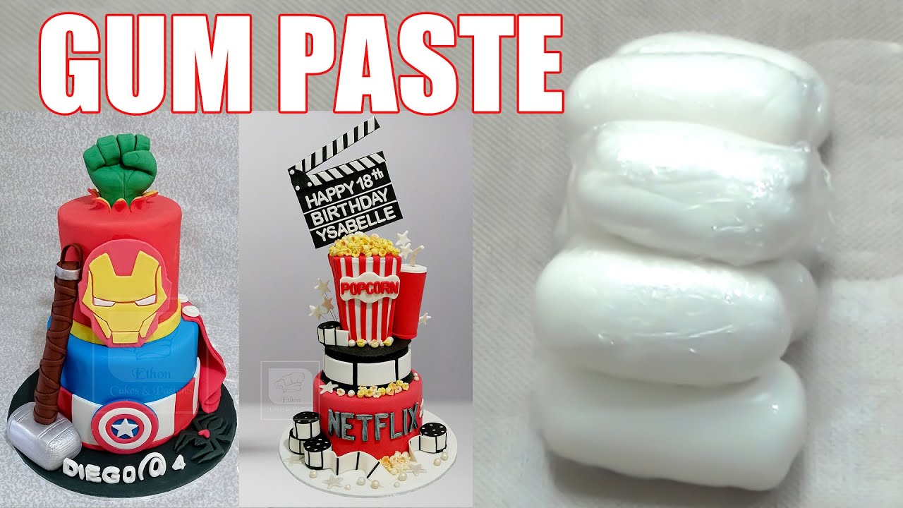 GUM PASTE | Beautiful recipe for cake decorations | Step by Step tutorial |