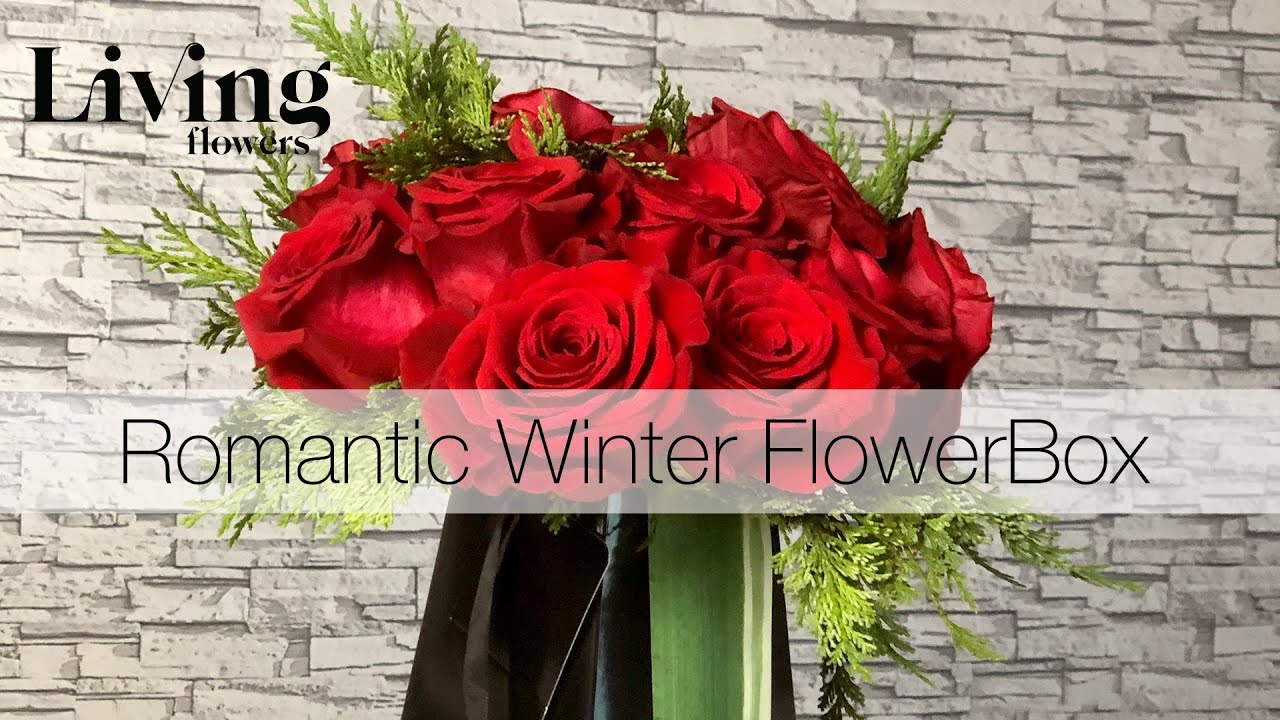 Romantic Winter FlowerBox - Floral Design Tutorial for Holidays