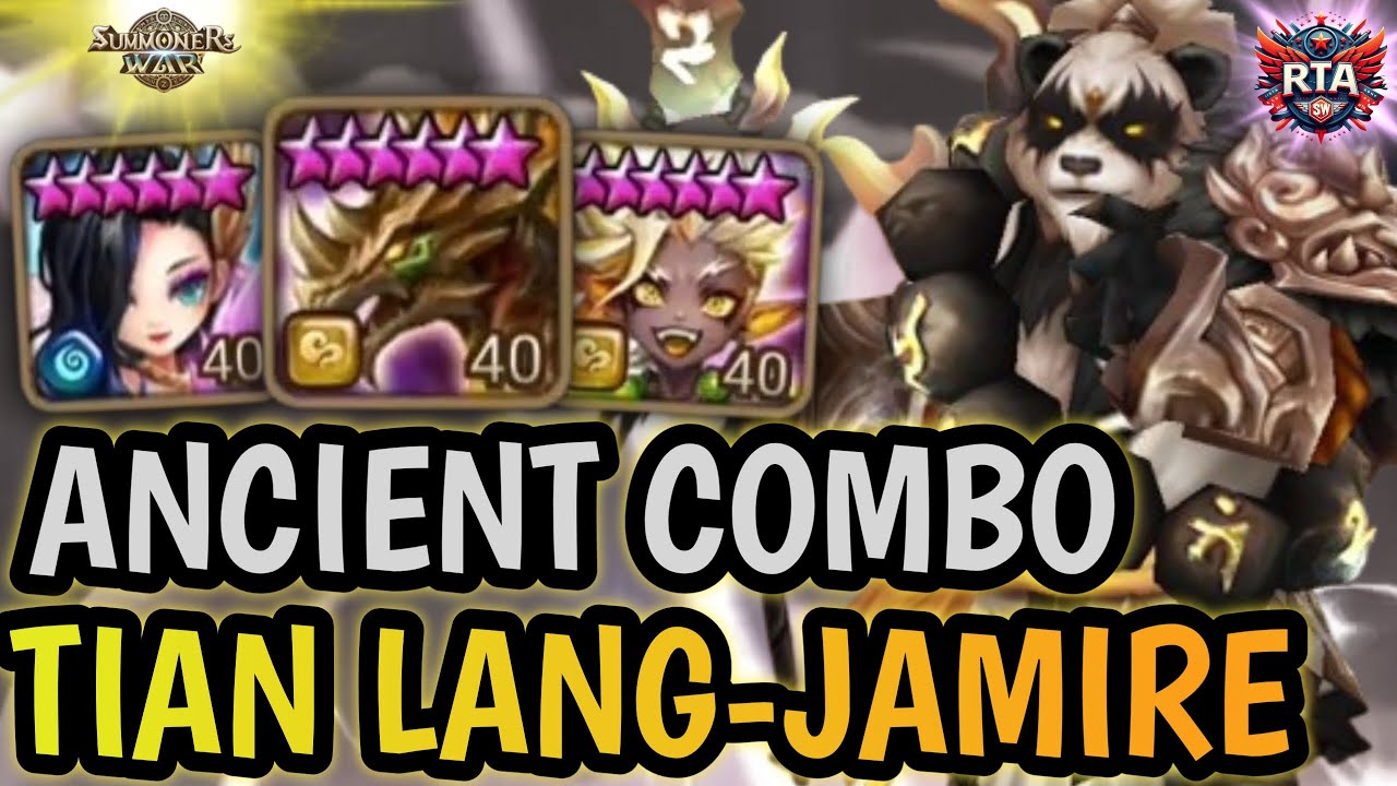 GREAT COMBO TIAN LANG with WIND INDRA nd PRAHA - Summoners War RTA