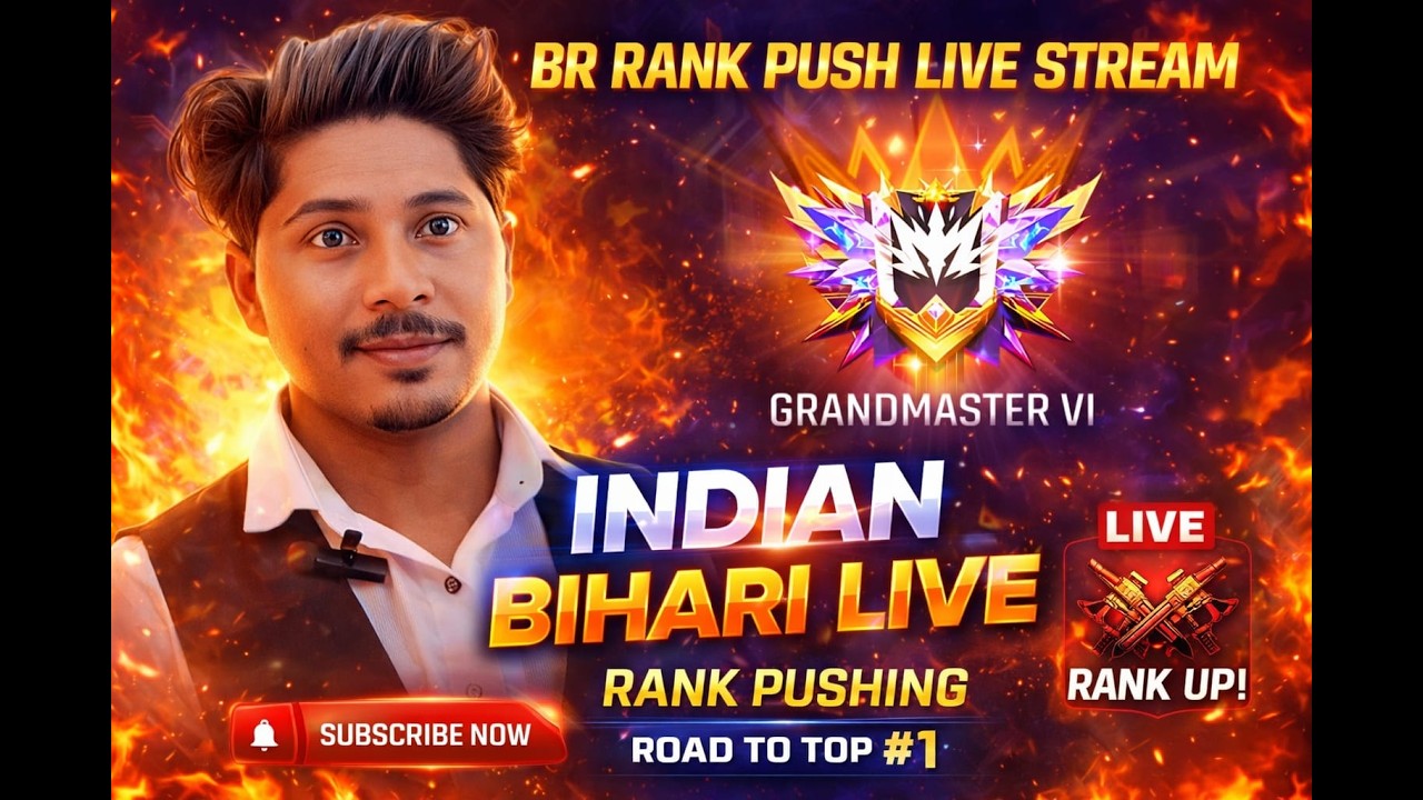 FREE FIRE LIVE STREEM BR 1 ONE RANK PUSH LIVE