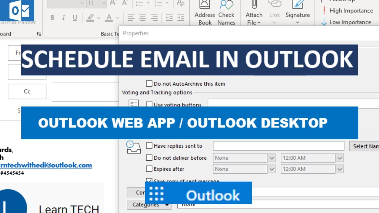 Schedule an Email in Outlook