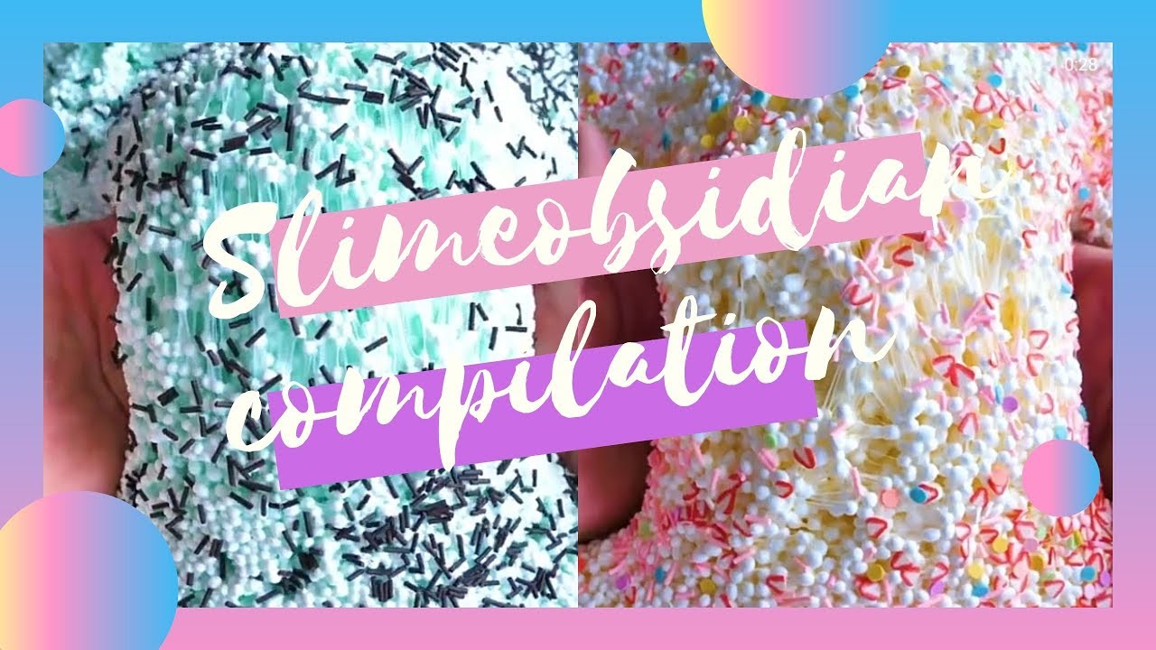 [ASMR] SATISFYING and CRUNCHY Floam Slime Compilation - Slimeobsidian #2