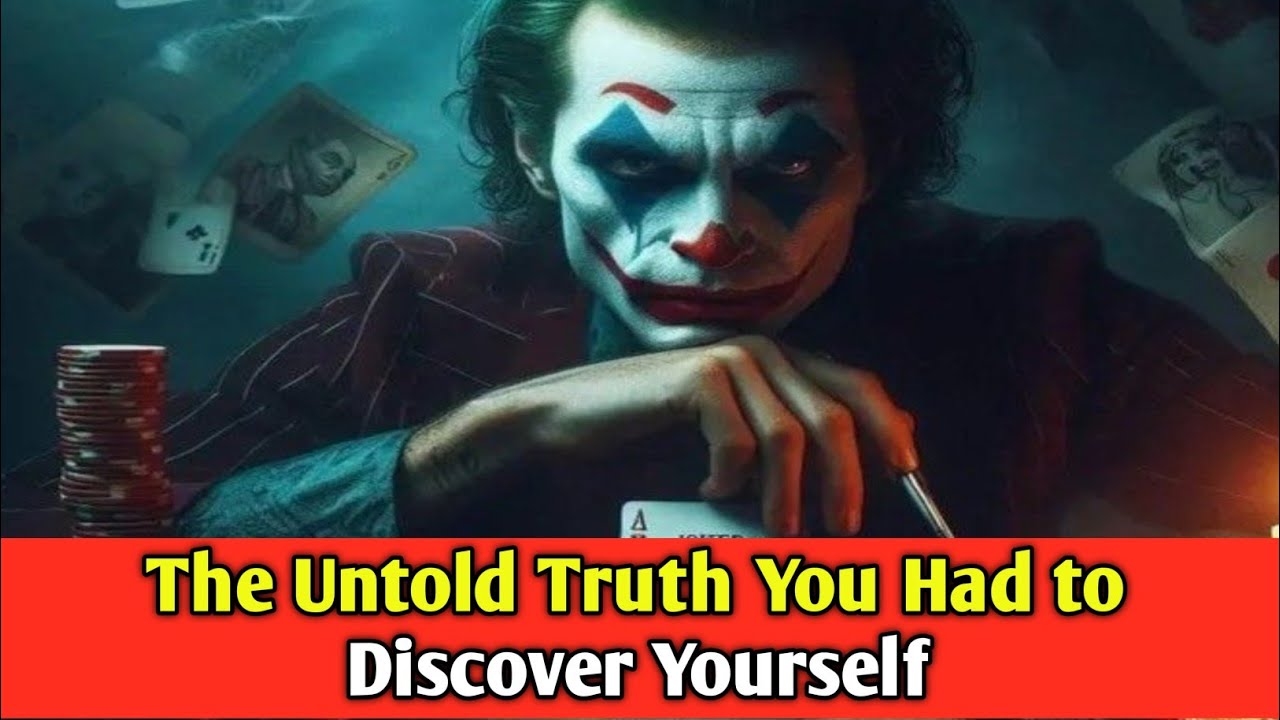 The Untold Truth You Had to Discover Yourself | Joker motivation video| joker speech| joker dark