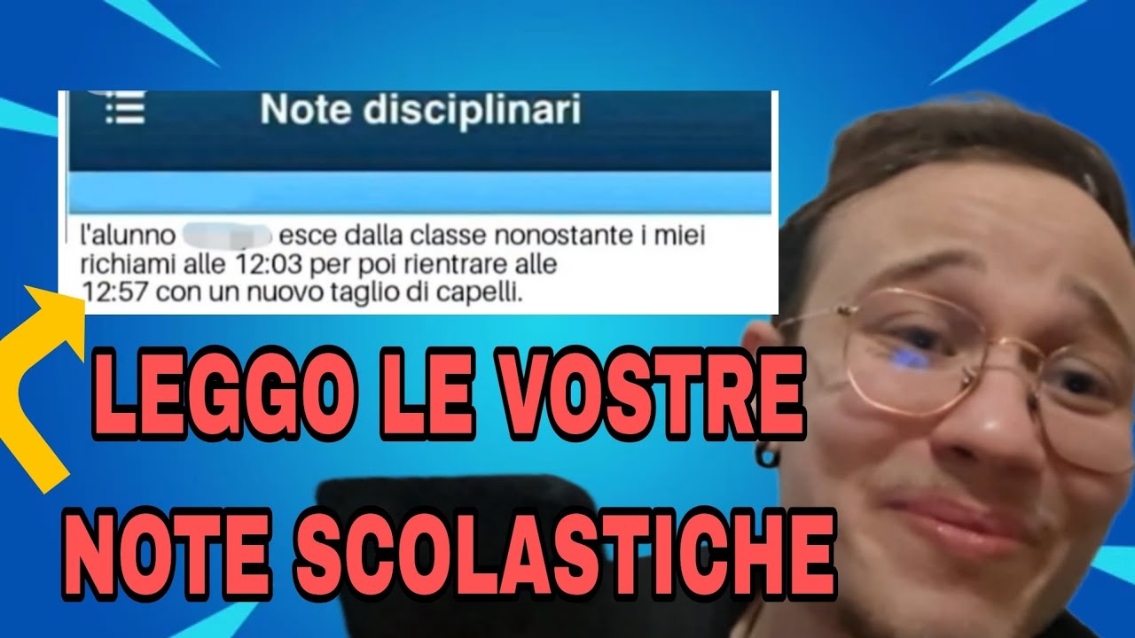 Leggo le vostre note scolastiche 