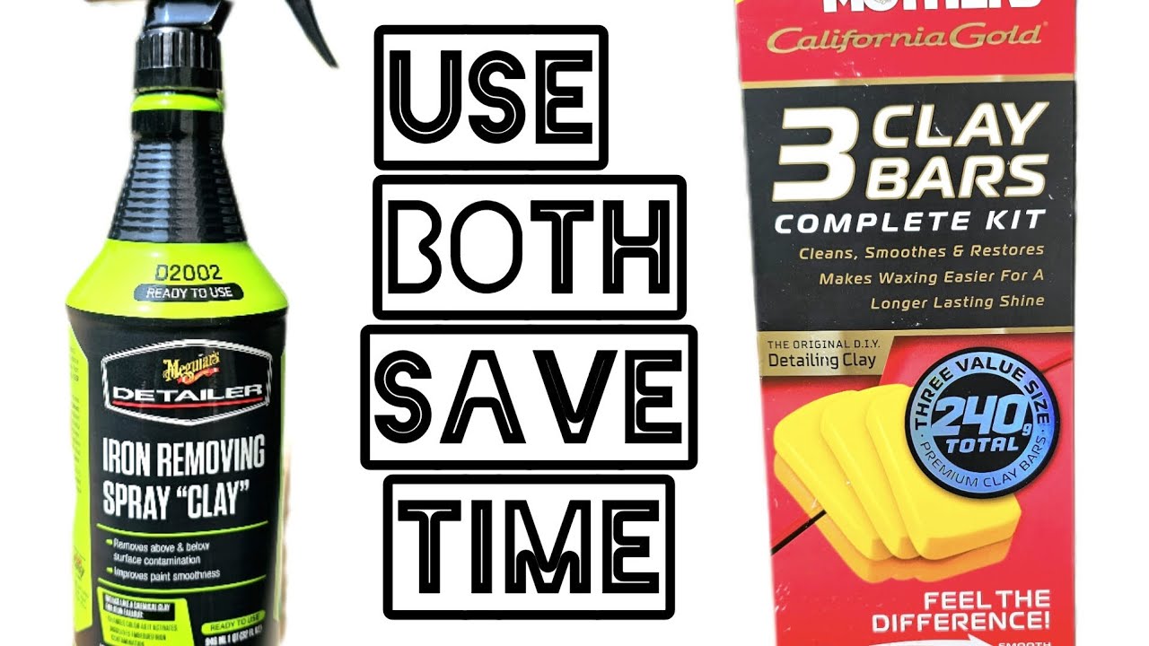 Meguiar's Iron Removing Spray Clay Vs. Mother's California Gold Clay Bars On Paint Rust Spots Review