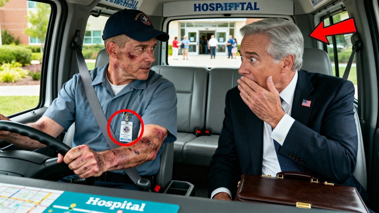 The Hospital Shuttle Driver Stayed Quiet for 7 Years — Then a Senator Saw His Scars and Knew